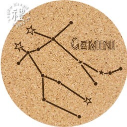 【軟木杯墊】客製化禮品 (十二星座) 小禮物 杯墊 婚禮小物 活動贈品 隔熱墊 客製化贈品 生日禮物 訂製禮品-規格圖6