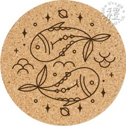 【軟木杯墊】客製化禮品 (十二星座) 小禮物 杯墊 婚禮小物 活動贈品 隔熱墊 客製化贈品 生日禮物 訂製禮品-規格圖6
