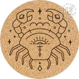 【軟木杯墊】客製化禮品 (十二星座) 小禮物 杯墊 婚禮小物 活動贈品 隔熱墊 客製化贈品 生日禮物 訂製禮品-規格圖6