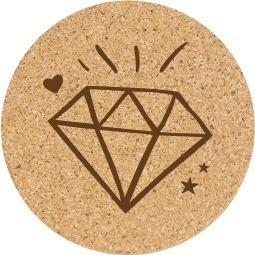 【軟木杯墊】婚禮小禮品 杯墊 (婚禮∣愛情∣情人節) 客製化禮品 小禮物 活動贈品 客製化贈品 生日禮物 訂製禮品-規格圖4