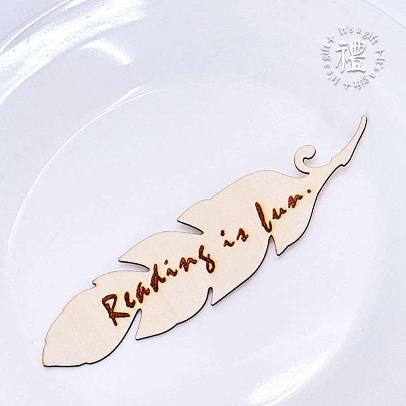 書簽 羽毛標簽 客製贈品 活動禮品 文創小物 人名/地點/坐位標記 木牌子 名牌 波西米亞 典風格 婚禮禮品-規格圖7