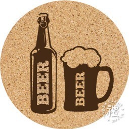 【軟木杯墊】開店小禮品 (啤酒∣Beer∣居酒屋) 杯墊 客製化禮品 小禮物 活動贈品 客製化贈品 生日禮物 訂製禮品-規格圖4