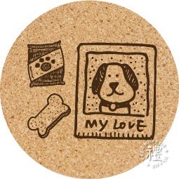 【軟木杯墊】活動贈品 (寵物∣狗 dog) 開店禮物 客製化贈品 小禮品 杯墊 婚禮小物 客製化贈品 生日禮物 記念品-規格圖7