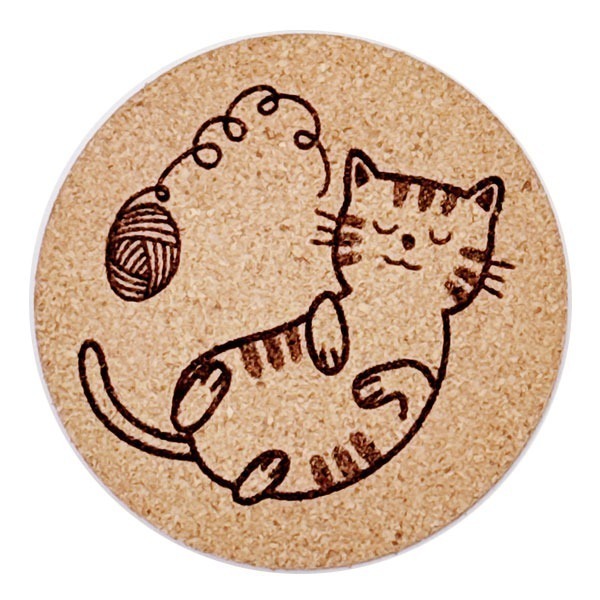 【軟木杯墊】活動贈品 (寵物∣貓 CAT) 開店禮物 客製化贈品 小禮品 杯墊 婚禮小物 客製化贈品 生日禮物 記念品-規格圖6