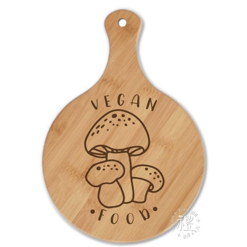 PIZZA板 【披薩板】(大圓) pizza plate 砧板 麵包木盤 披薩盤 禮品 禮物 竹木大手柄披薩板 餐具-規格圖5