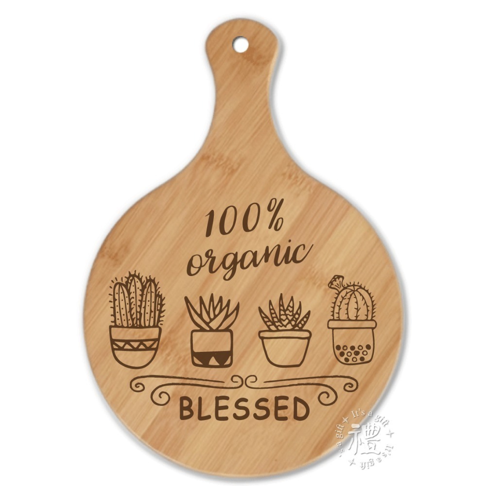 PIZZA板 【披薩板】(大圓) pizza plate 砧板 麵包木盤 披薩盤 禮品 禮物 竹木大手柄披薩板 餐具-規格圖5