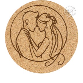 【文創杯墊】婚禮小禮品 杯墊 (婚禮∣Wedding) 客製化禮品 軟木杯墊 小禮物 活動贈品 客製化贈品 訂製禮品-規格圖6
