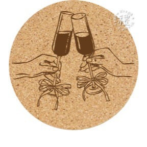 【文創杯墊】婚禮小禮品 杯墊 (婚禮∣Wedding) 客製化禮品 軟木杯墊 小禮物 活動贈品 客製化贈品 訂製禮品-規格圖6