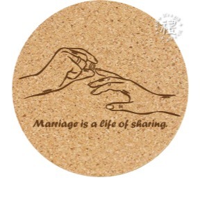【文創杯墊】婚禮小禮品 杯墊 (婚禮∣Wedding) 客製化禮品 軟木杯墊 小禮物 活動贈品 客製化贈品 訂製禮品-規格圖6