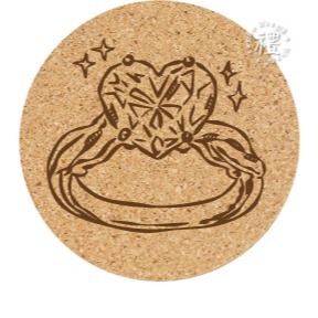 【文創杯墊】婚禮小禮品 杯墊 (婚禮∣Wedding) 客製化禮品 軟木杯墊 小禮物 活動贈品 客製化贈品 訂製禮品-規格圖6