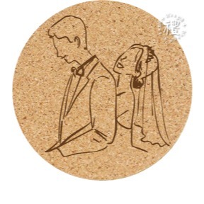 【文創杯墊】婚禮小禮品 杯墊 (婚禮∣Wedding) 客製化禮品 軟木杯墊 小禮物 活動贈品 客製化贈品 訂製禮品-規格圖6