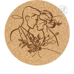 【文創杯墊】婚禮小禮品 杯墊 (婚禮∣Wedding) 客製化禮品 軟木杯墊 小禮物 活動贈品 客製化贈品 訂製禮品-規格圖6