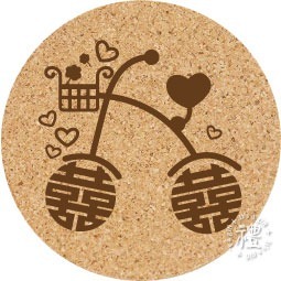 【文創杯墊】婚禮小禮品 杯墊 (婚禮∣Wedding) 客製化禮品 軟木杯墊 小禮物 活動贈品 客製化贈品 訂製禮品-規格圖6