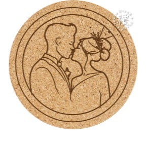 【文創杯墊】婚禮小禮品 杯墊 (婚禮∣Wedding) 客製化禮品 軟木杯墊 小禮物 活動贈品 客製化贈品 訂製禮品-規格圖6