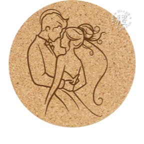 【文創杯墊】婚禮小禮品 杯墊 (婚禮∣Wedding) 客製化禮品 軟木杯墊 小禮物 活動贈品 客製化贈品 訂製禮品-規格圖6