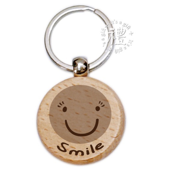 【文創鑰匙圈】(表情) 原木鑰匙圈 婚禮小禮品 開店禮品 客製化禮品 小禮物 活動贈品 客製化贈品 訂製禮品-規格圖6