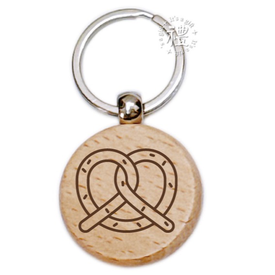 【文創鑰匙圈】原木鑰匙圈 (下午茶) 婚禮小禮品 紀念品 開店禮品 客製化禮品 小禮物 活動贈品 客製化贈品-規格圖6