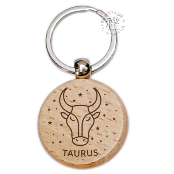 【文創鑰匙圈】原木鑰匙圈 (星座) 婚禮小禮品 開店禮品 紀念品 客製化禮品 小禮物 活動贈品 客製化贈品 訂製禮品-規格圖5