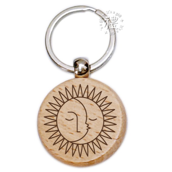 【文創鑰匙圈】原木鑰匙圈 (星座) 婚禮小禮品 開店禮品 紀念品 客製化禮品 小禮物 活動贈品 客製化贈品 訂製禮品-規格圖5