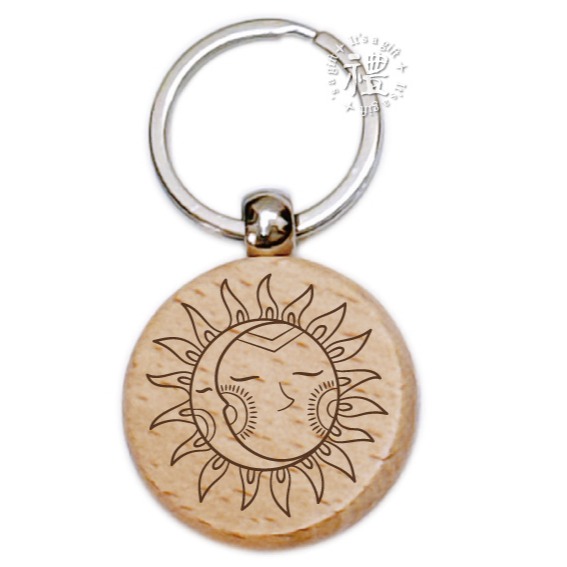 【文創鑰匙圈】原木鑰匙圈 (星座) 婚禮小禮品 開店禮品 紀念品 客製化禮品 小禮物 活動贈品 客製化贈品 訂製禮品-規格圖5