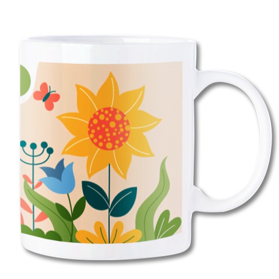 馬克杯【太陽花花】禮品 咖啡杯 節日禮品 情侶杯 禮物 水杯 陶瓷杯 牛奶杯 生日禮物-細節圖2