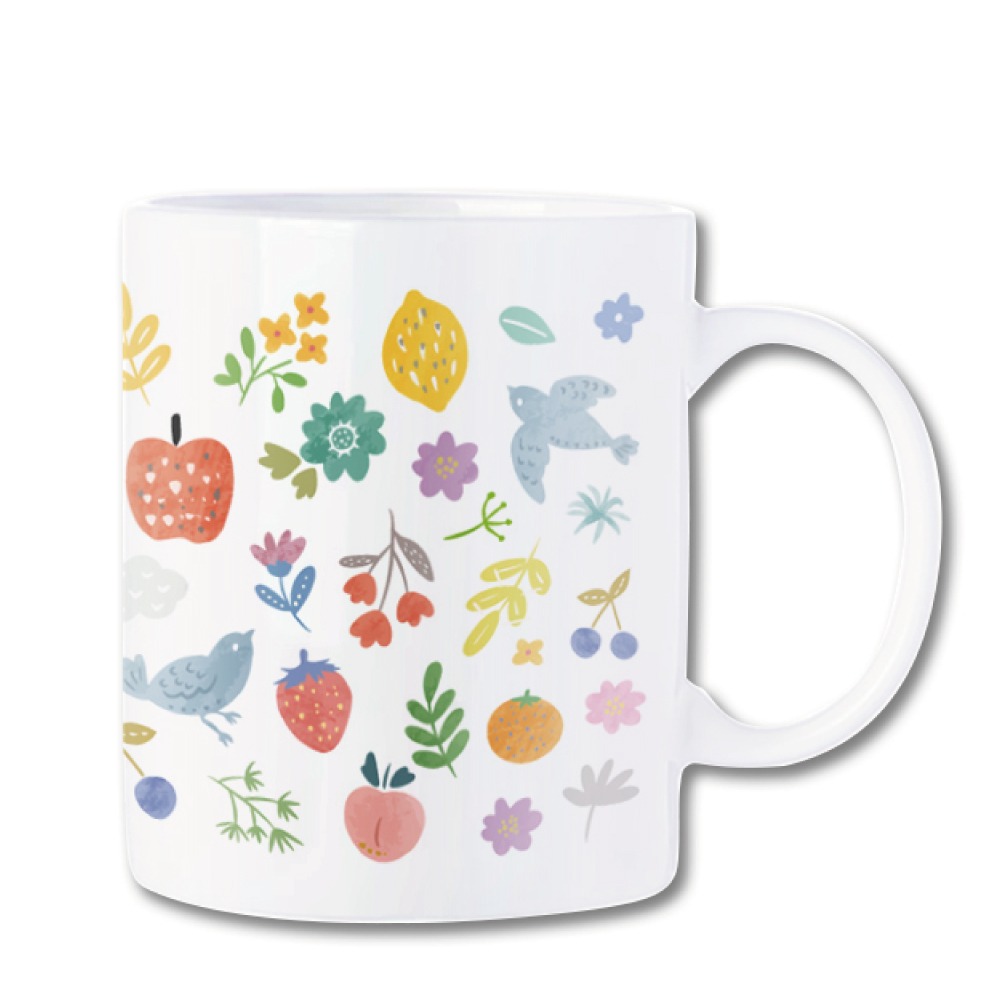 馬克杯【小清新01】330ml 送杯墊 禮品 咖啡杯 節日禮品 情侶杯 禮物 水杯 陶瓷杯 牛奶杯 生日禮物-細節圖2