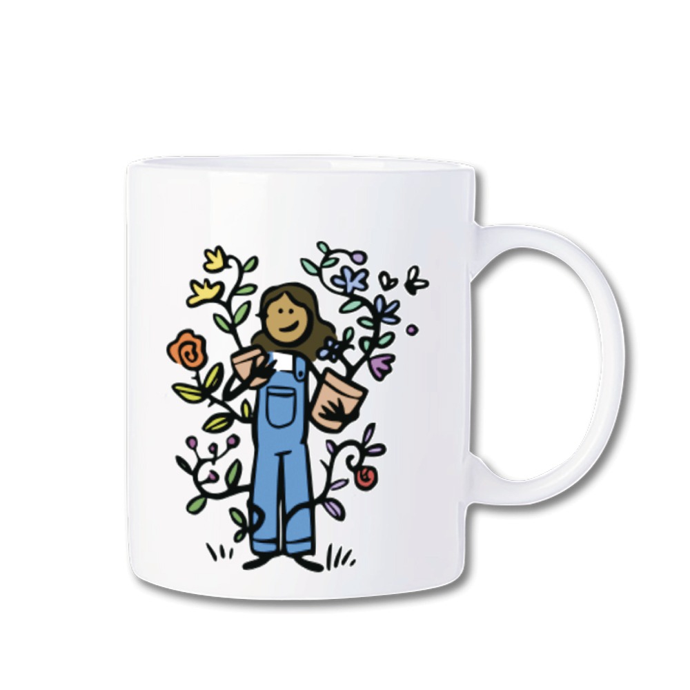 馬克杯【愛的園丁】情侶版 330ml  (送杯墊)-細節圖2