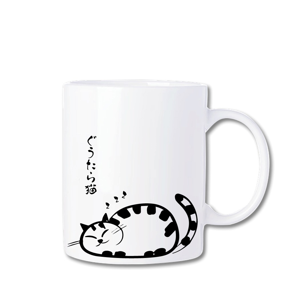 馬克杯 330ml 【懶貓 喵喵杯】 (送杯墊)-細節圖2