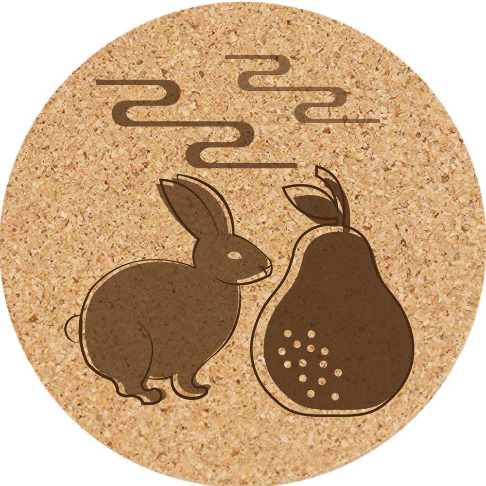 餐墊 杯墊 軟木塞杯墊 (中秋節/兔子) 客製化 小禮品 生日禮物 訂製禮品 個性杯墊 小禮物 禮品 結婚禮品-規格圖5
