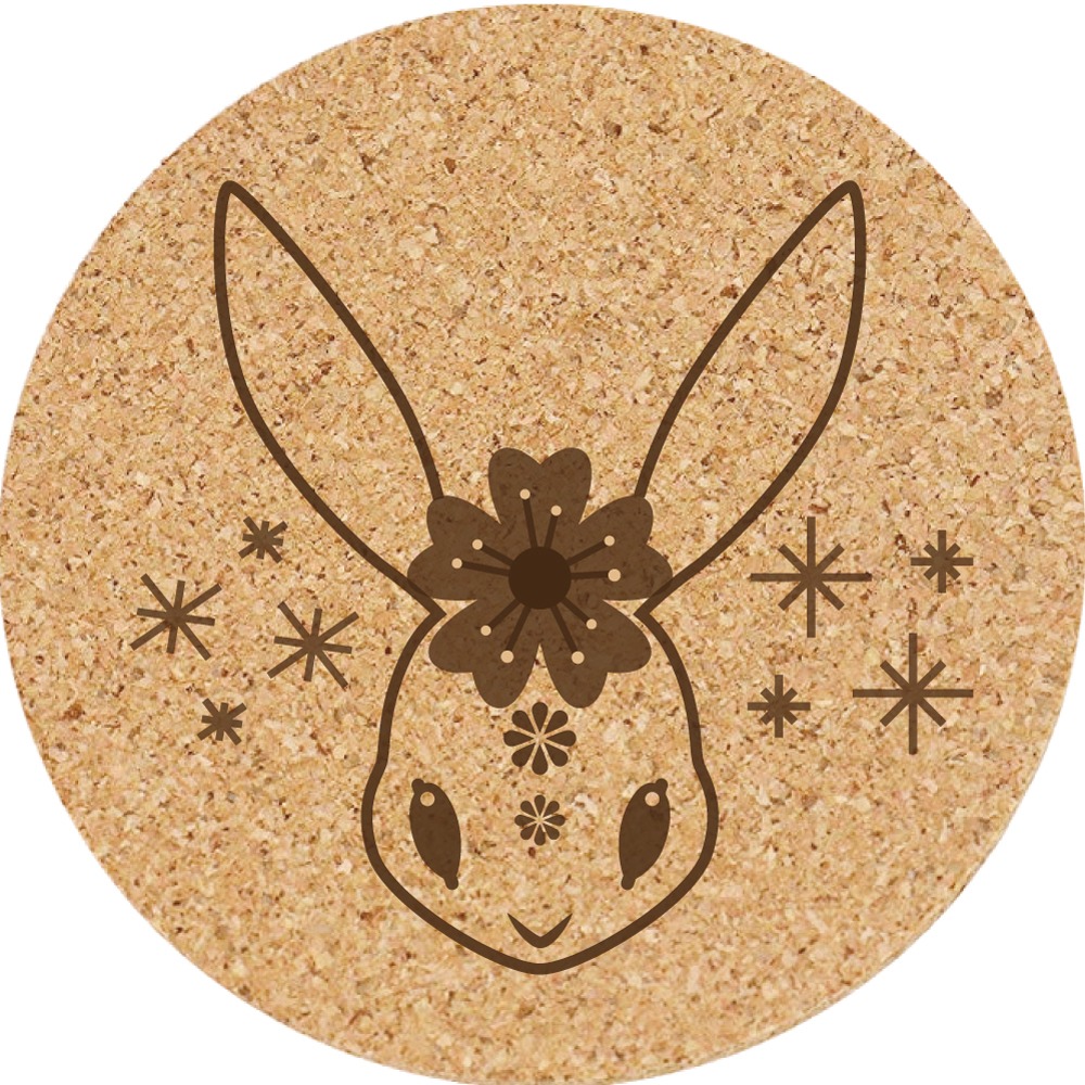 餐墊 杯墊 軟木塞杯墊 (中秋節/兔子) 客製化 小禮品 生日禮物 訂製禮品 個性杯墊 小禮物 禮品 結婚禮品-規格圖5