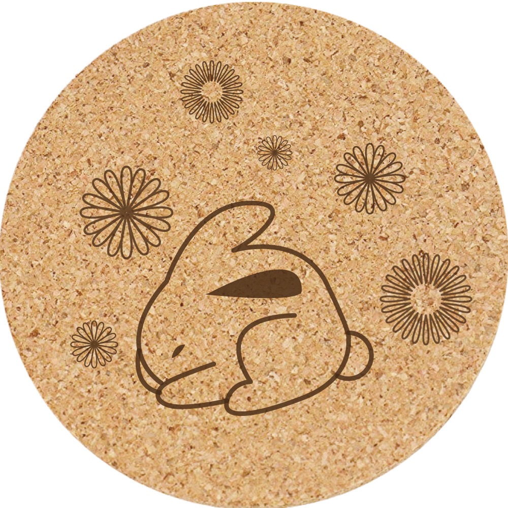 餐墊 杯墊 軟木塞杯墊 (中秋節/兔子) 客製化 小禮品 生日禮物 訂製禮品 個性杯墊 小禮物 禮品 結婚禮品-規格圖5