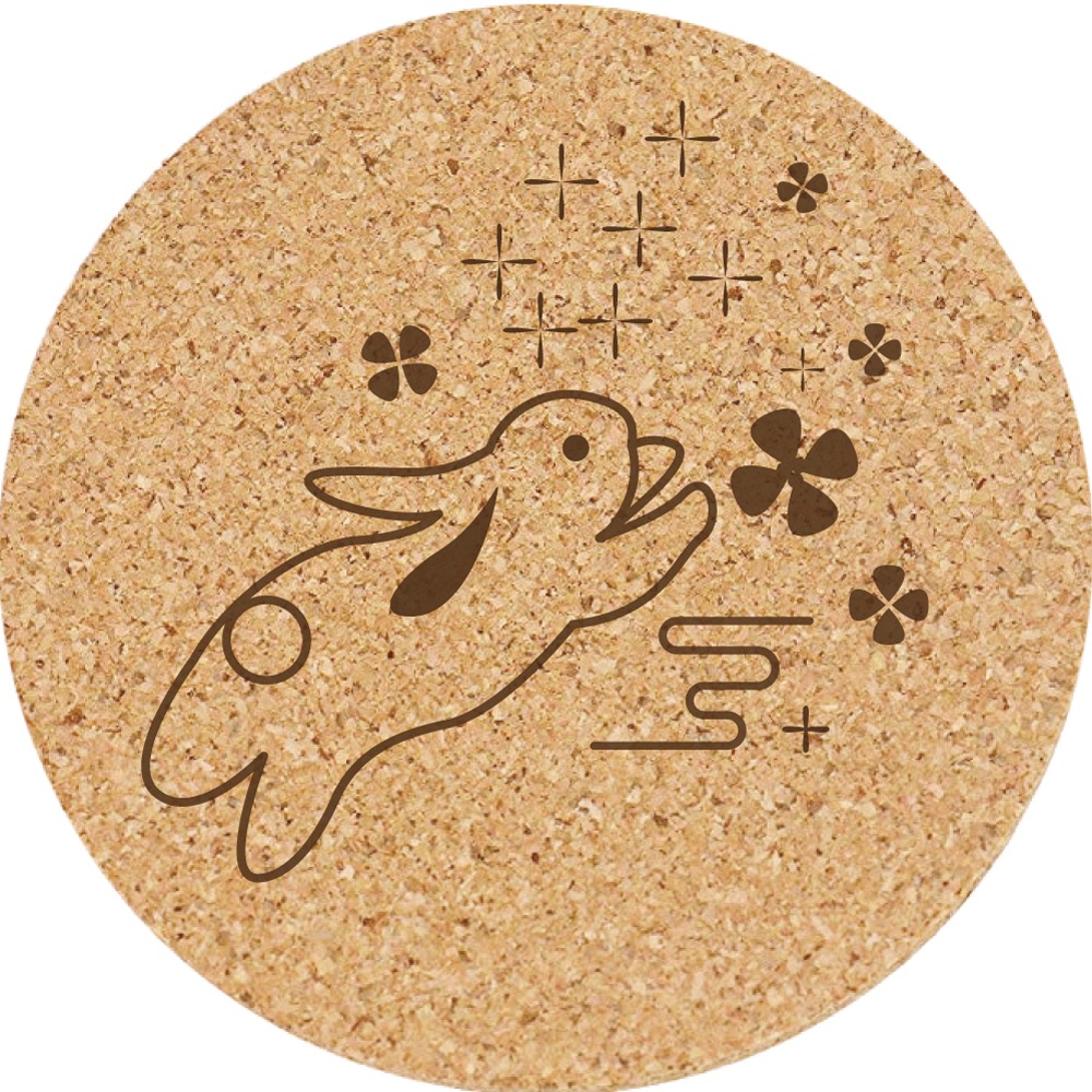 餐墊 杯墊 軟木塞杯墊 (中秋節/兔子) 客製化 小禮品 生日禮物 訂製禮品 個性杯墊 小禮物 禮品 結婚禮品-規格圖5
