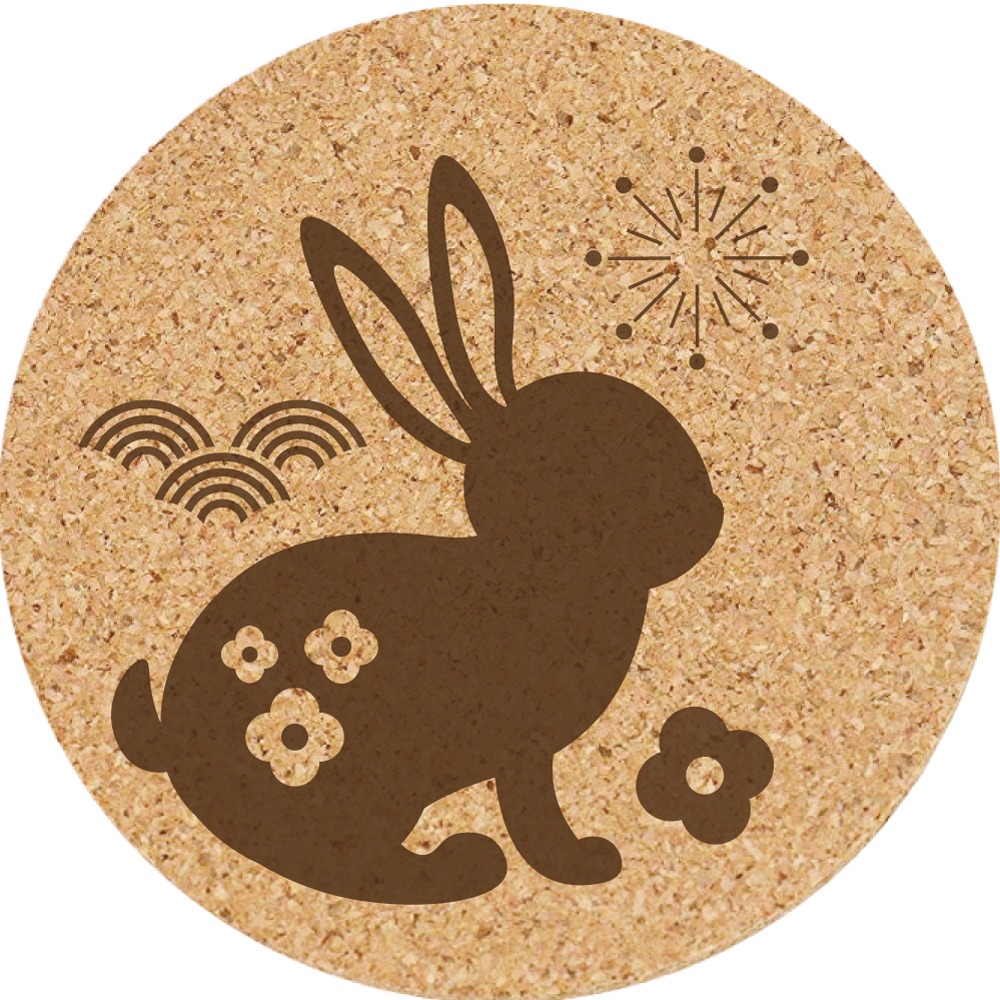 餐墊 杯墊 軟木塞杯墊 (中秋節/兔子) 客製化 小禮品 生日禮物 訂製禮品 個性杯墊 小禮物 禮品 結婚禮品-規格圖5