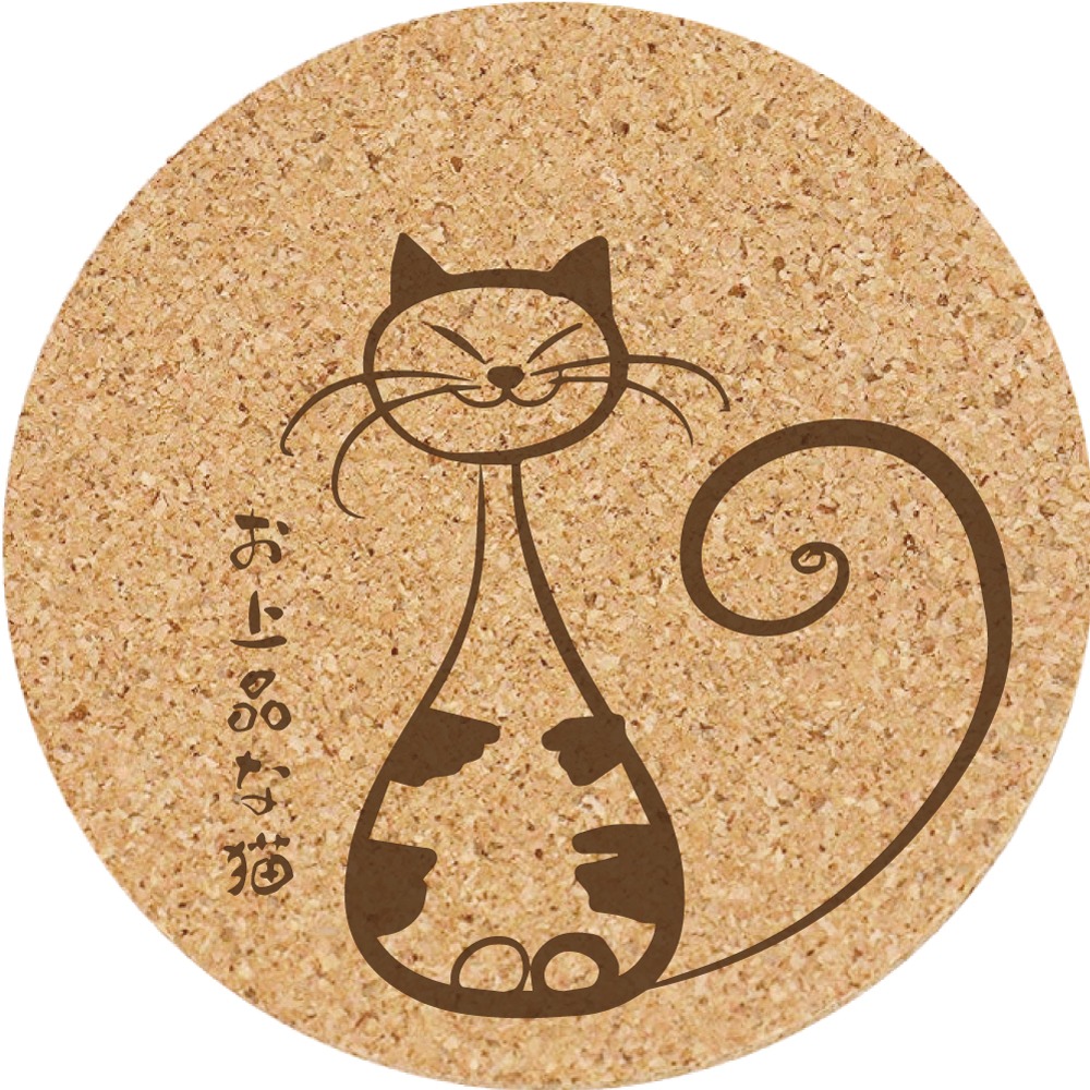 【軟木杯墊】活動贈品 (寵物∣貓 CAT) 開店禮物 客製化贈品 小禮品 杯墊 婚禮小物 客製化贈品 生日禮物 記念品-規格圖5