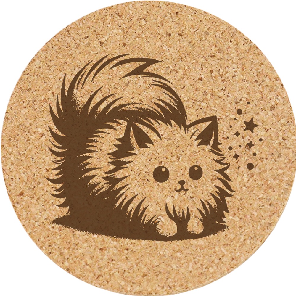 【軟木杯墊】活動贈品 (寵物∣貓 CAT) 開店禮物 客製化贈品 小禮品 杯墊 婚禮小物 客製化贈品 生日禮物 記念品-規格圖5