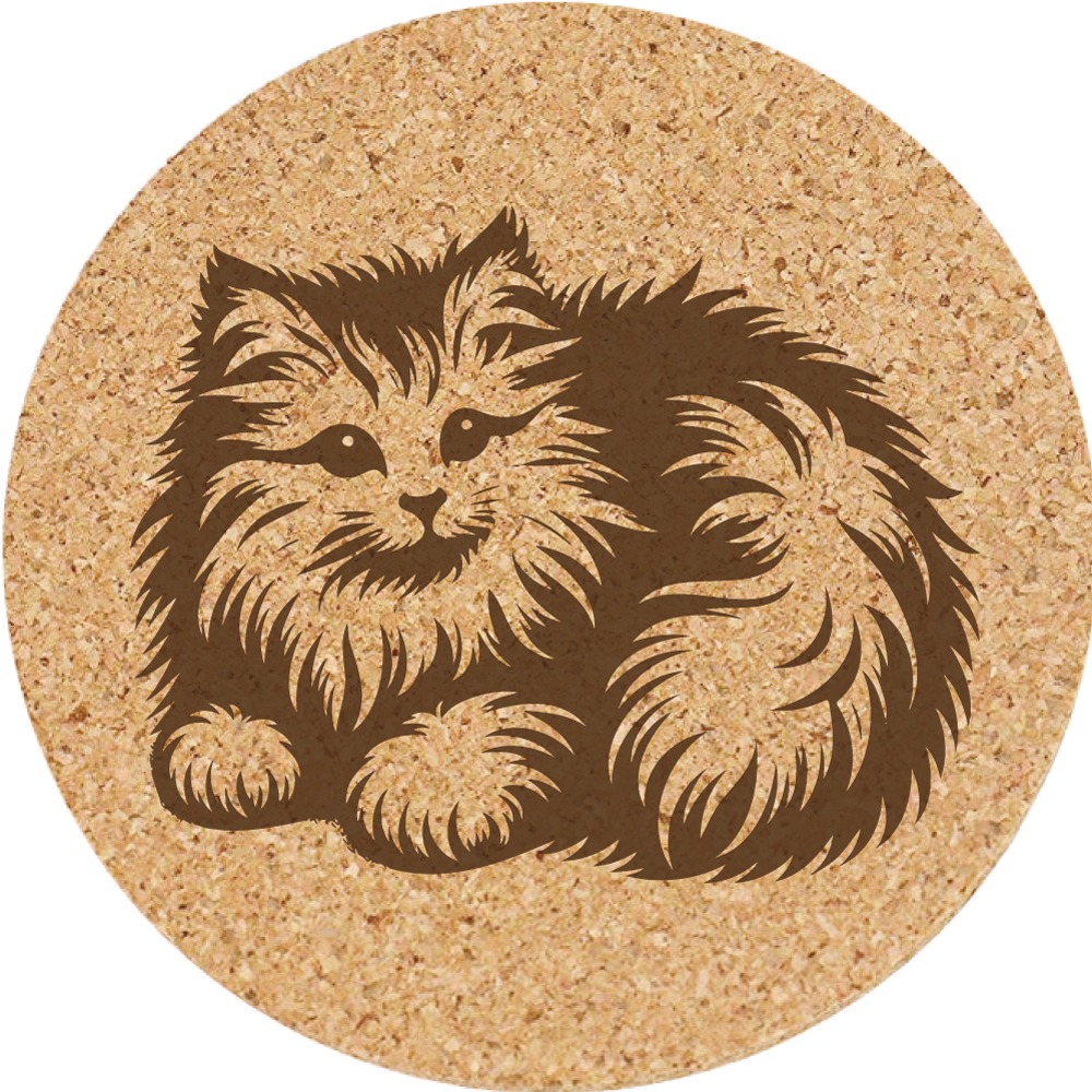 【軟木杯墊】活動贈品 (寵物∣貓 CAT) 開店禮物 客製化贈品 小禮品 杯墊 婚禮小物 客製化贈品 生日禮物 記念品-規格圖5