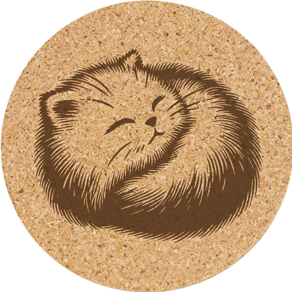 【軟木杯墊】活動贈品 (寵物∣貓 CAT) 開店禮物 客製化贈品 小禮品 杯墊 婚禮小物 客製化贈品 生日禮物 記念品-規格圖5