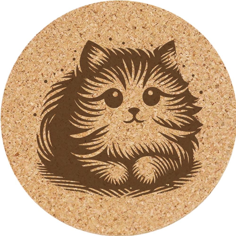 【軟木杯墊】活動贈品 (寵物∣貓 CAT) 開店禮物 客製化贈品 小禮品 杯墊 婚禮小物 客製化贈品 生日禮物 記念品-規格圖5