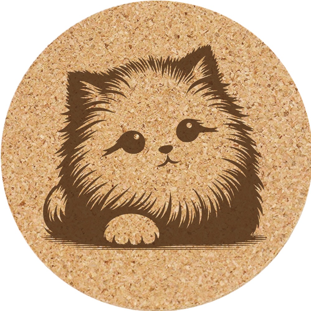 【軟木杯墊】活動贈品 (寵物∣貓 CAT) 開店禮物 客製化贈品 小禮品 杯墊 婚禮小物 客製化贈品 生日禮物 記念品-規格圖5