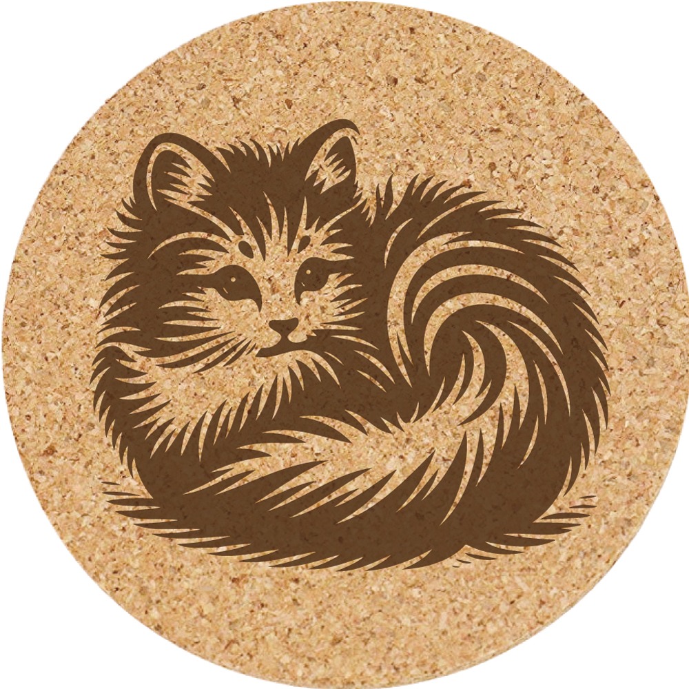 【軟木杯墊】活動贈品 (寵物∣貓 CAT) 開店禮物 客製化贈品 小禮品 杯墊 婚禮小物 客製化贈品 生日禮物 記念品-規格圖5