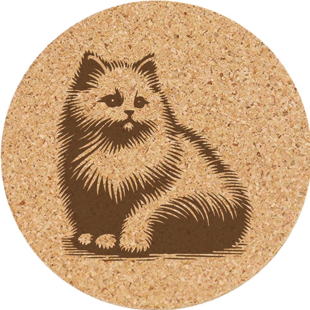 【軟木杯墊】活動贈品 (寵物∣貓 CAT) 開店禮物 客製化贈品 小禮品 杯墊 婚禮小物 客製化贈品 生日禮物 記念品-規格圖5