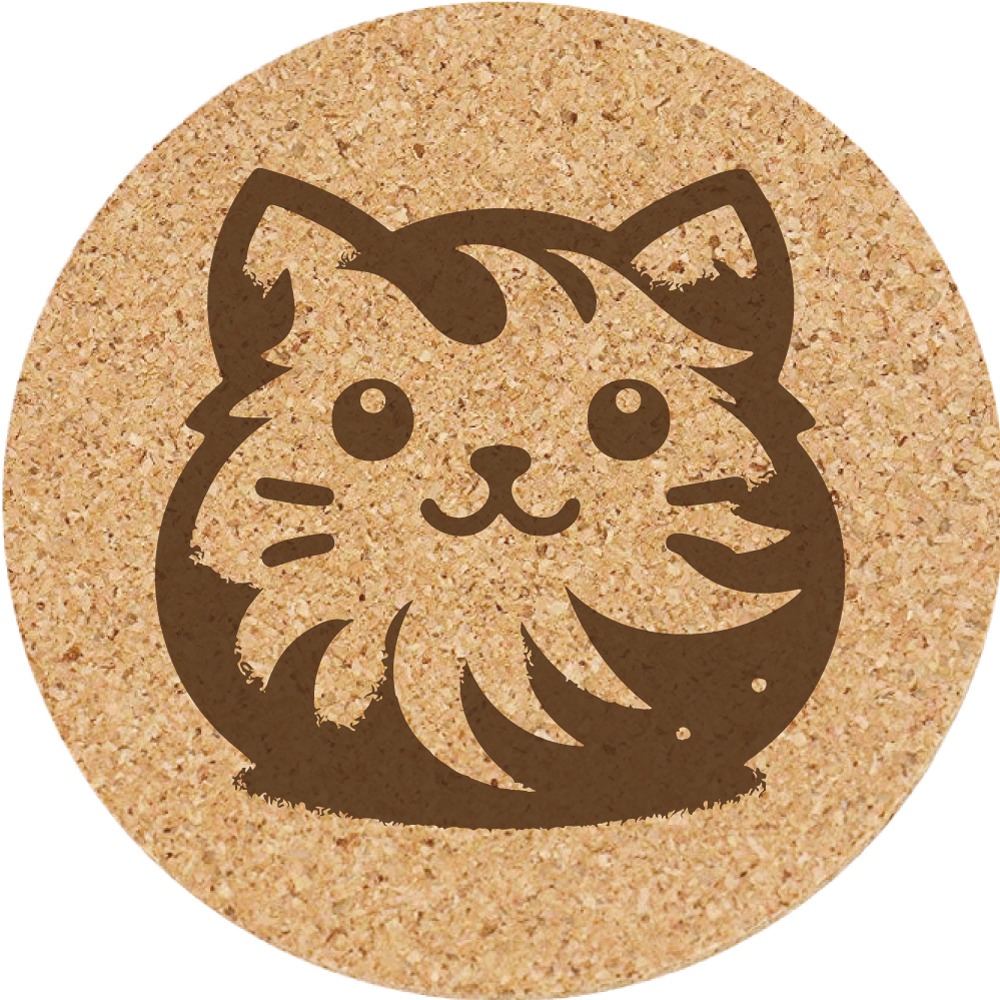 【軟木杯墊】活動贈品 (寵物∣貓 CAT) 開店禮物 客製化贈品 小禮品 杯墊 婚禮小物 客製化贈品 生日禮物 記念品-規格圖5