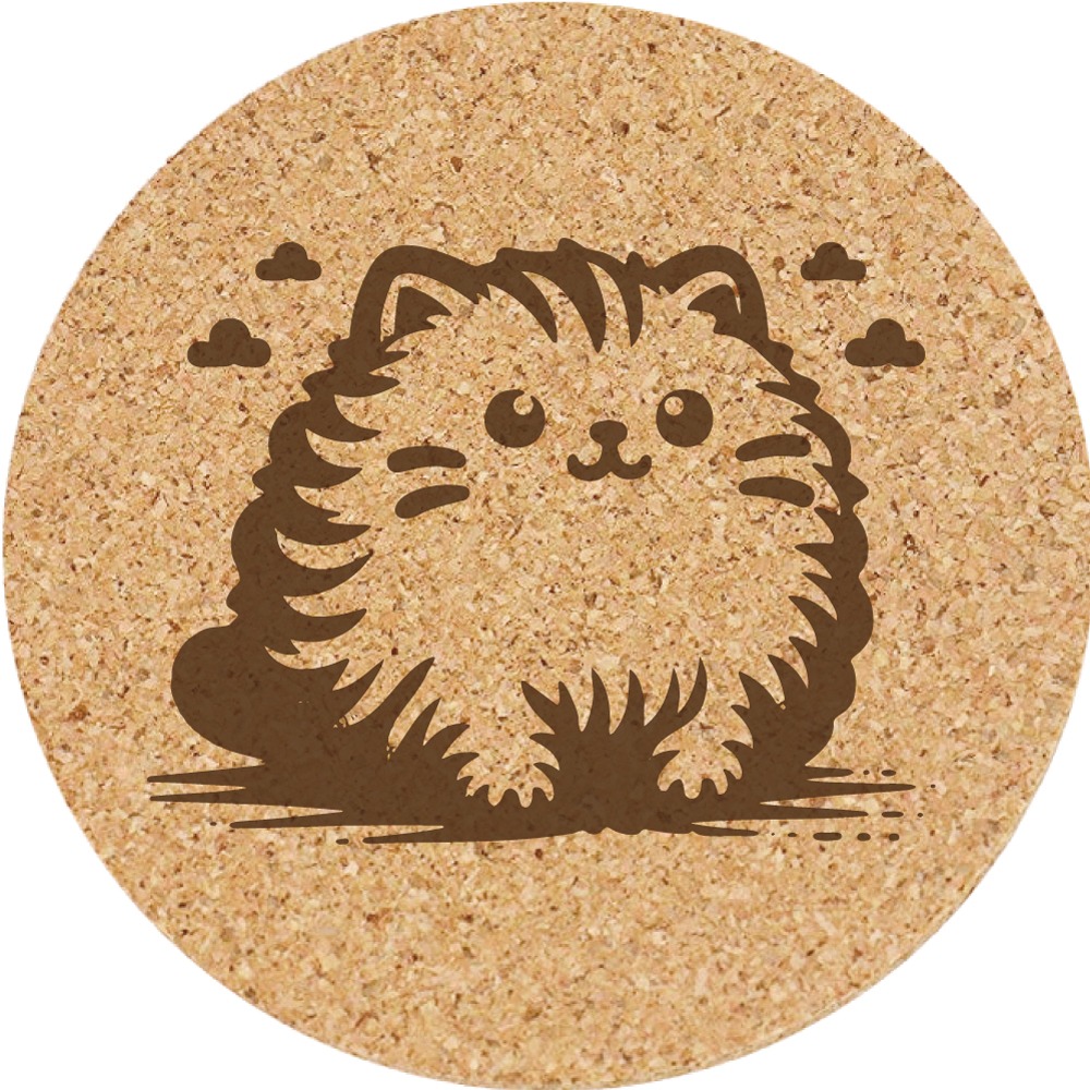 【軟木杯墊】活動贈品 (寵物∣貓 CAT) 開店禮物 客製化贈品 小禮品 杯墊 婚禮小物 客製化贈品 生日禮物 記念品-規格圖5