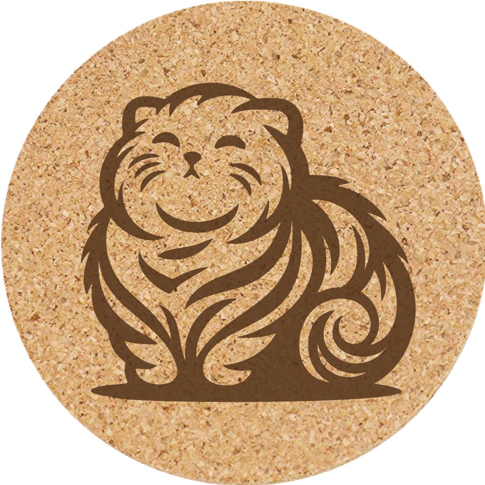 【軟木杯墊】活動贈品 (寵物∣貓 CAT) 開店禮物 客製化贈品 小禮品 杯墊 婚禮小物 客製化贈品 生日禮物 記念品-規格圖5