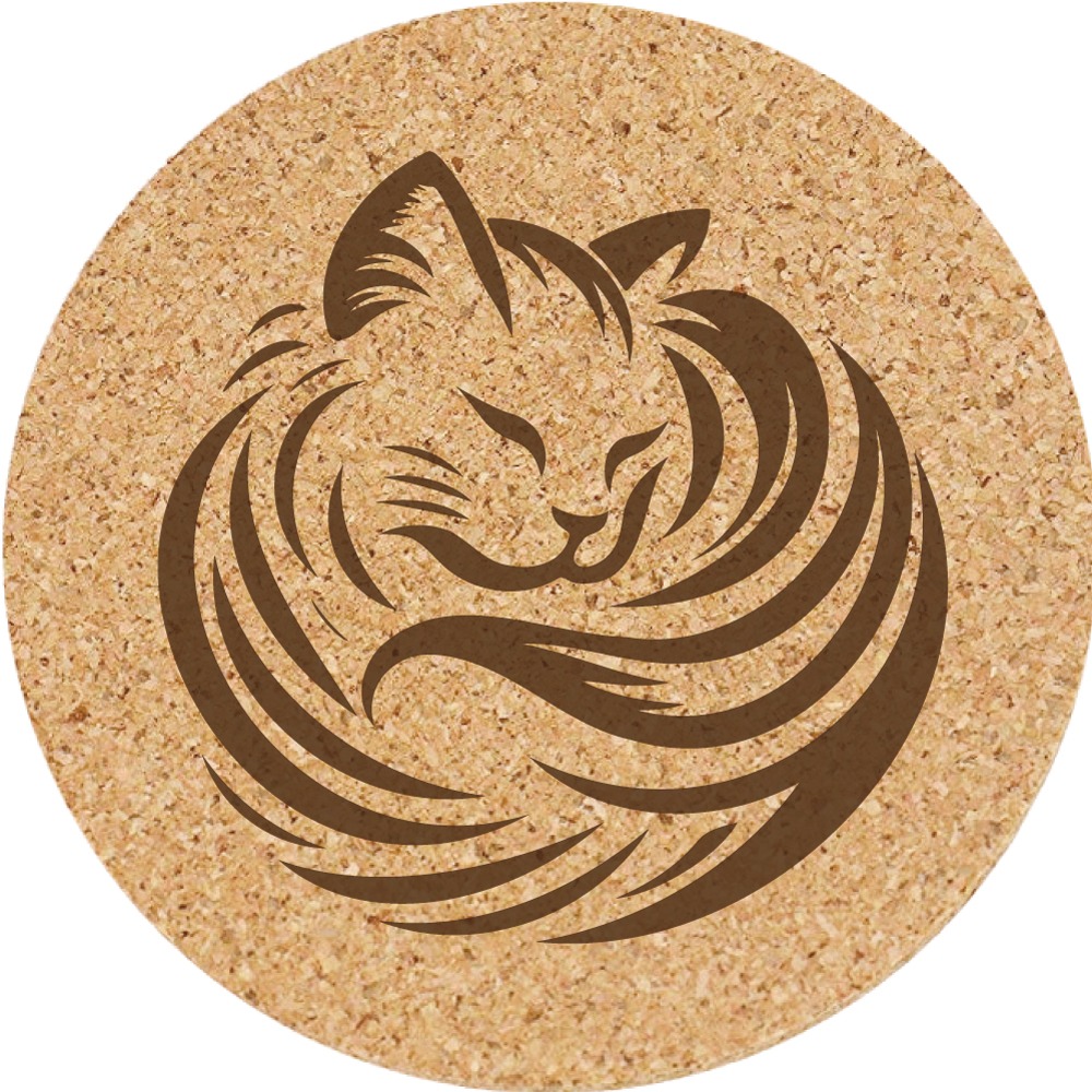 【軟木杯墊】活動贈品 (寵物∣貓 CAT) 開店禮物 客製化贈品 小禮品 杯墊 婚禮小物 客製化贈品 生日禮物 記念品-規格圖5