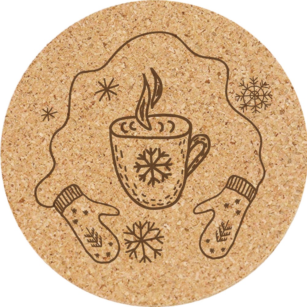 交換禮物【聖誕節】軟木杯墊 聖誕禮物 杯墊 客製化禮品 店來店禮 小禮物 活動贈品 生日禮物-細節圖5