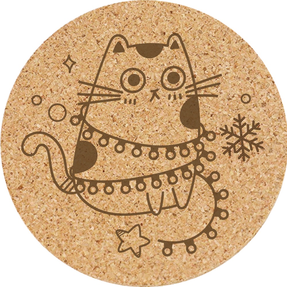 聖誕軟木杯墊 A01