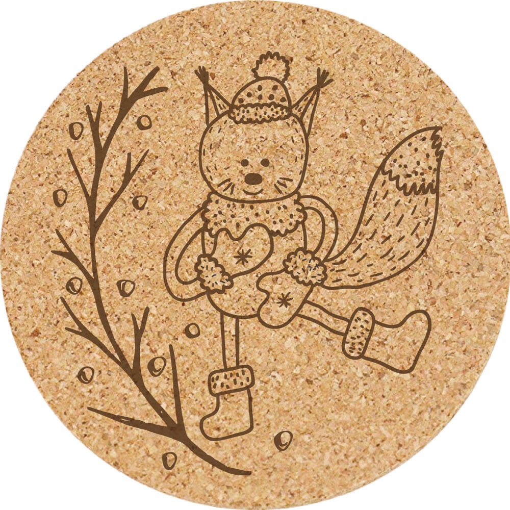 聖誕軟木杯墊 C02