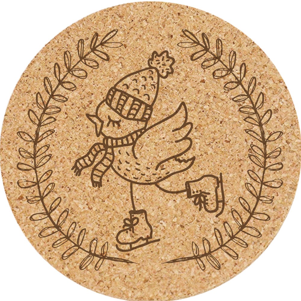 交換禮物【聖誕節】軟木杯墊 聖誕禮物 杯墊 客製化禮品 店來店禮 小禮物 活動贈品 生日禮物-規格圖5