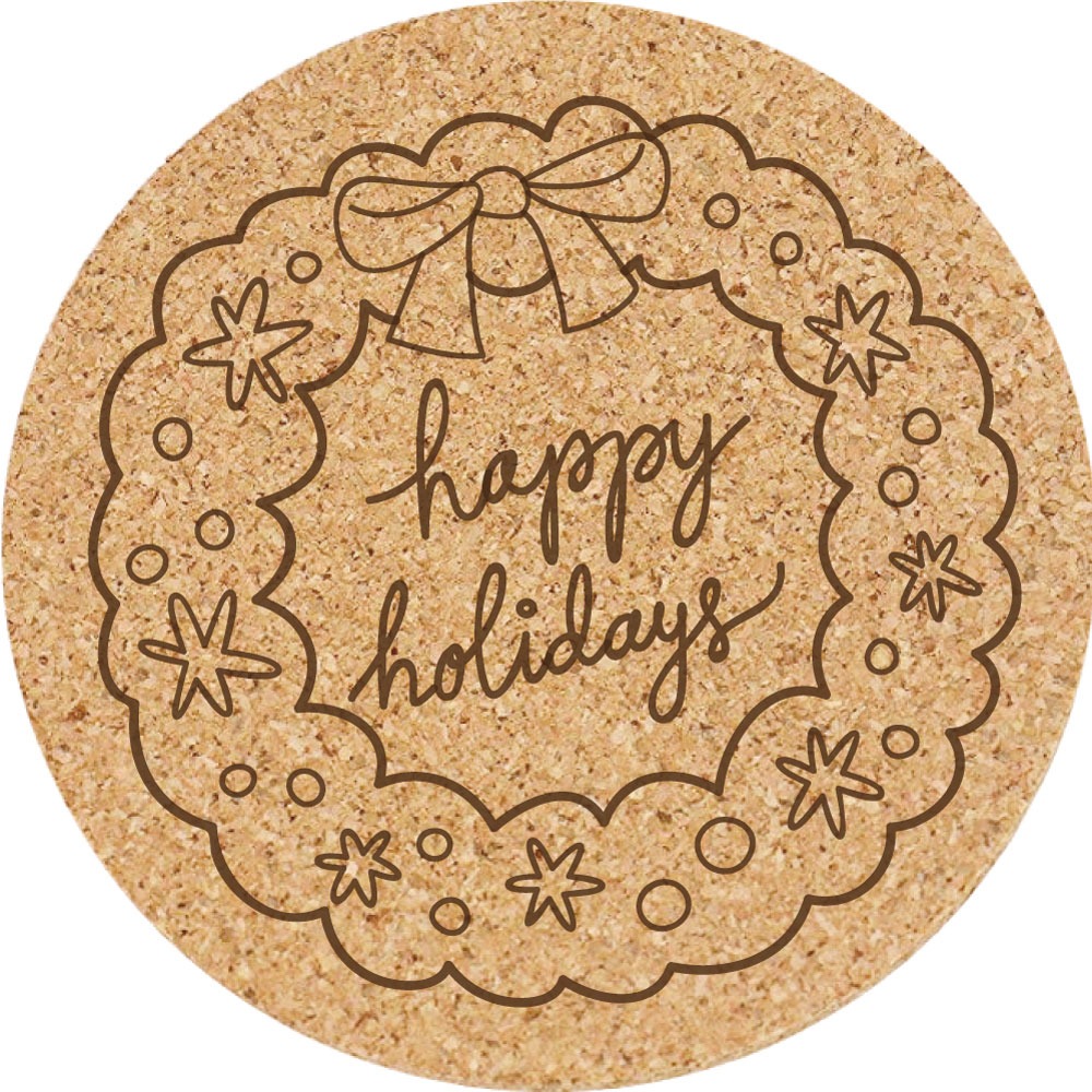 聖誕軟木杯墊 F01